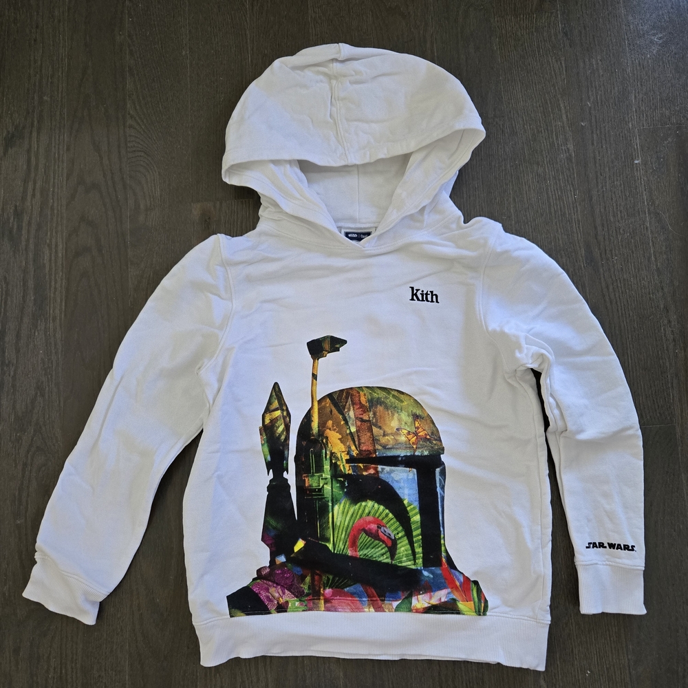 Kith Kids x Star Wars Mandalorian Boba Fett Sweatshirt Hoodie Graphic 8/9